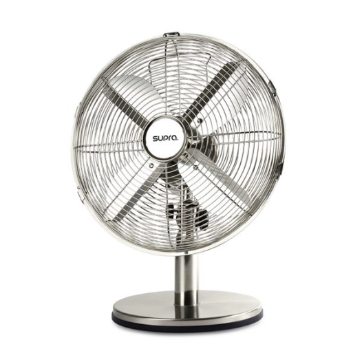 FR9010310B-Ventilateur de table - 35W - 30cm - 4 pales - chromé - SUPRA