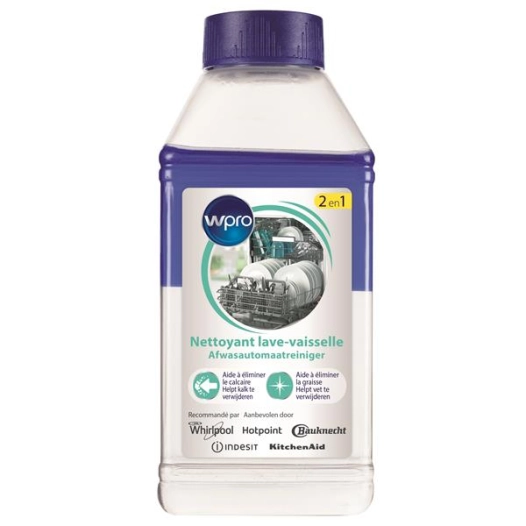 Liquide dégraissant et détartrant pour lave-vaisselle (Nouvelle formule - produit biphasé) - WPRO