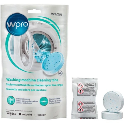 3 tablettes antiodeurs pour lave-linge - WPRO