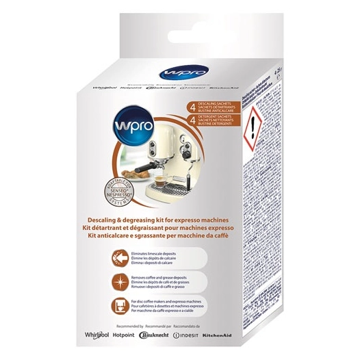 Kit de nettoyage Express O² : 4 sachets détartrants + 4 sachets dégraissants - WPRO