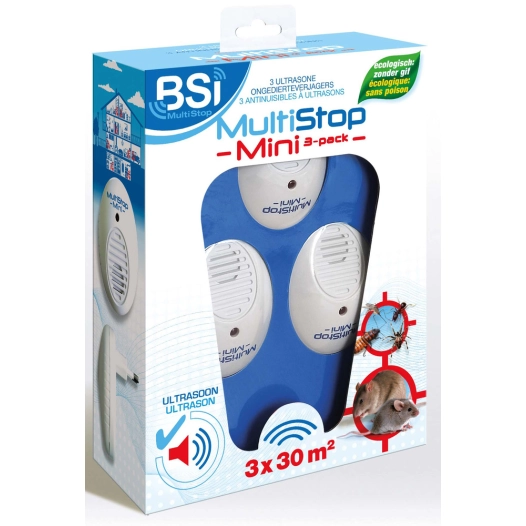 Appareil Répulsif Anti-Nuisible MultiStop Mini Lot de 3