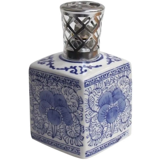 Lampe Parfumeur Encrier Carré Bleu