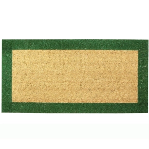 Tapis Coco 23mm Ecru\Vert