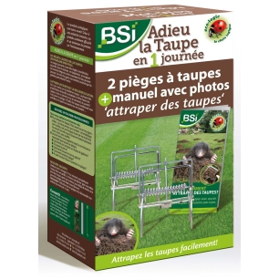 Pièges à Taupes Professionnels Adieu la Taupe Lot de 2