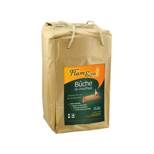 Bûches de Cheminée Flam&Co x4