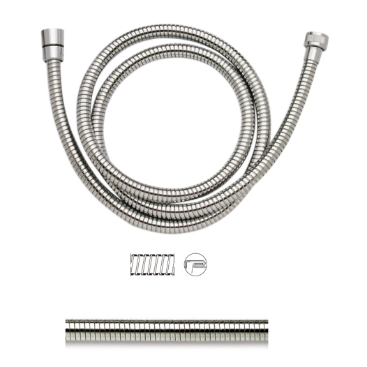 Flexible Double Agrafage en Laiton Chromé sous Sachet