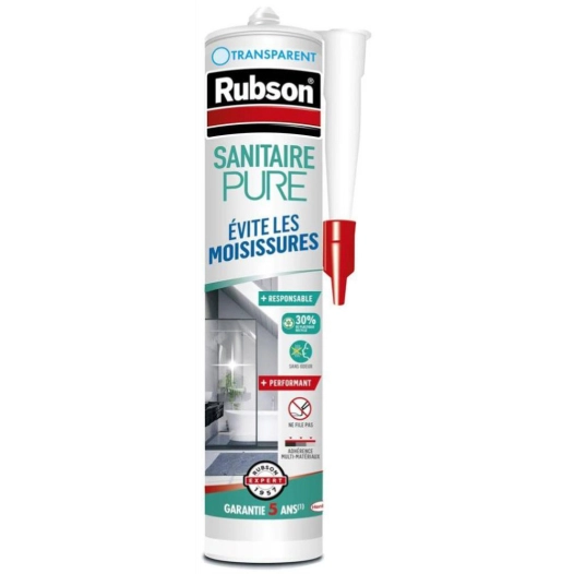 Mastic Sanitaire Pure Anti-Moisissures 280ml Transparent