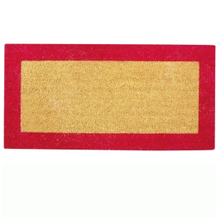 Tapis Coco 17mm Ecru\Rouge