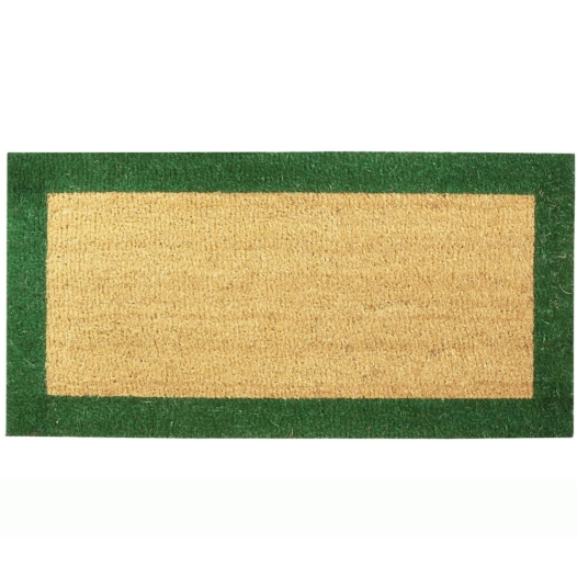 Tapis Coco 17mm Ecru\Vert