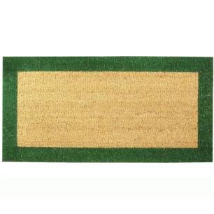 Tapis Coco 17mm Ecru\Vert