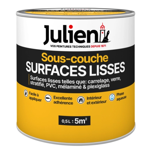 Sous-couche Plastique et PVC Blanc Satin Pot 0L5