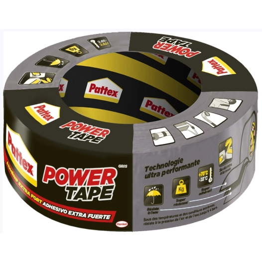 Adhésif de Réparation Power Tape Gris 5x50m