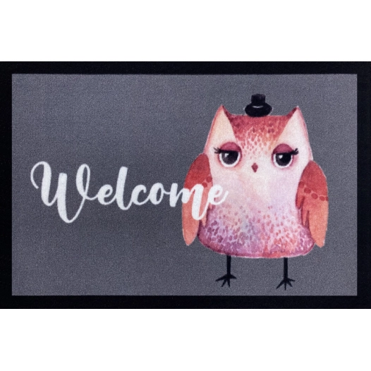Tapis Entry Owl Boy Grey 40x60cm