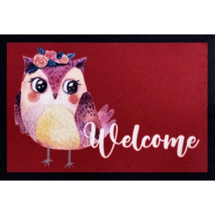 Tapis Entry Owl Girl Red 40x60cm