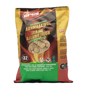 Allume Feu Laine de Bois Sachet de 32