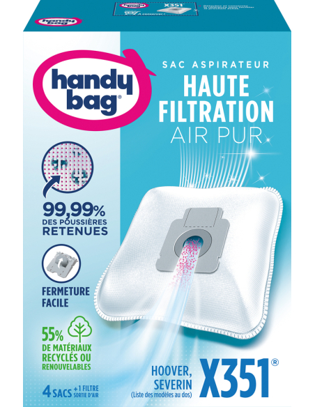 Sac Aspirateur Handy Bag X351 Filtration optimale pour air purifié - CAMP ACTIVE