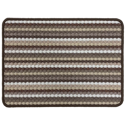 Tapis Multi Stripes Beige Brown 40x60cm