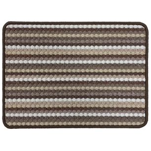 Tapis Multi Stripes Beige Brown 40x60cm