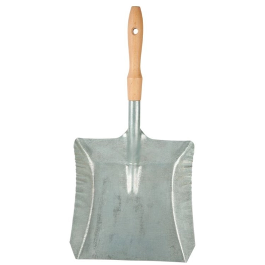 Pelle Métal Zinguée Manche Bois