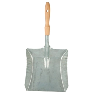 Pelle Métal Zinguée Manche Bois