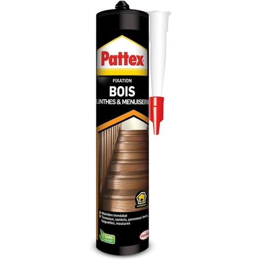 Colle Fixation Bois Plinthes et Menuiseries 380gr