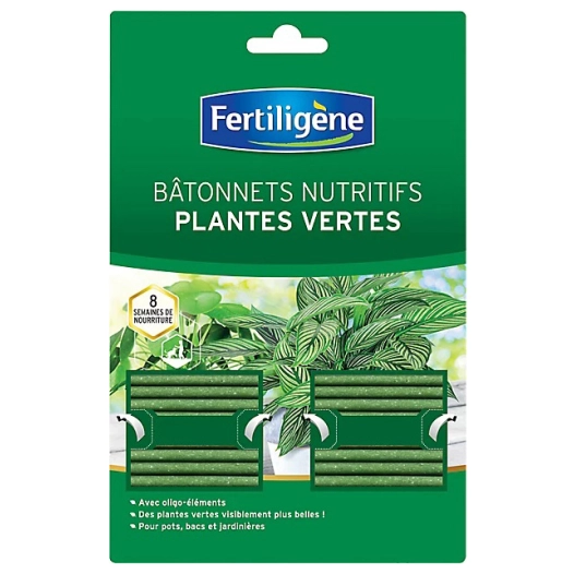 Bâtonnets d'Engrais Plantes Vertes Fertiligène x40