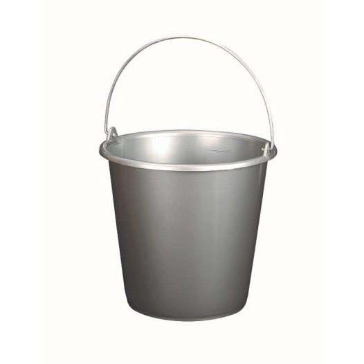 Seau Ménager Gradué Gris Silver 12L