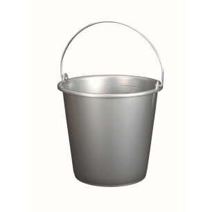 Seau Ménager Gradué Gris Silver 10L