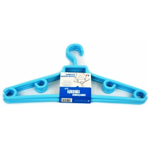 Cintres Plastique Bleu Crochets Tournants Lot de 3