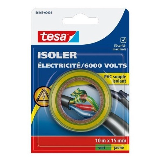 Isoler - Electrique 6000 Volts Jaune\Vert 15mmx10ml