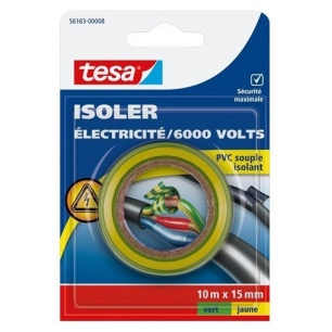 Isoler - Electrique 6000 Volts Jaune\Vert 15mmx10ml