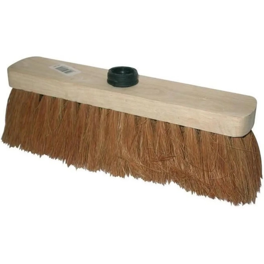 Balai Coco Bois Plat à Douille 29cm
