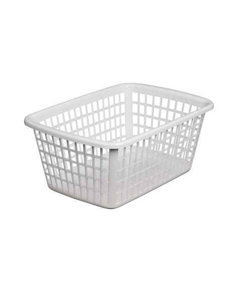 Corbeille de Rangement Rectangulaire Gris Moucheté 11L