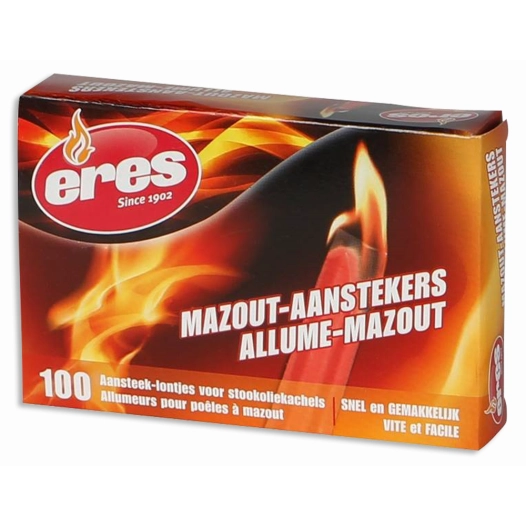 Allume Poële à Mazout Boite de 100 Languettes