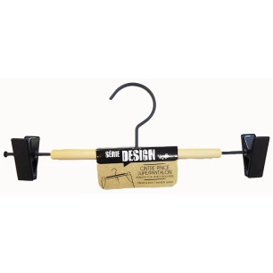Cintre Pince Jupe\Pantalon Métal & Bois Design