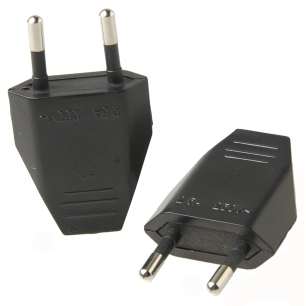 Fiche Mâle 2,5A Noires 2 pièces