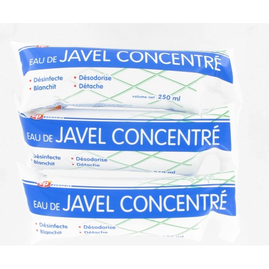 3xDoses Javel Concentré 4,8% 250ml