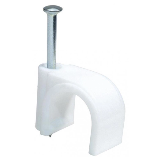 Attaches Pontets pour Câble 8mm Blanc Lot de 50