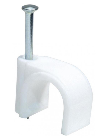 Attaches Pontets pour Câble 8mm Blanc Lot de 50