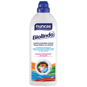 Lessive Soin Tissus Blancs et Coloré 1L Biolindo - NUNCAS