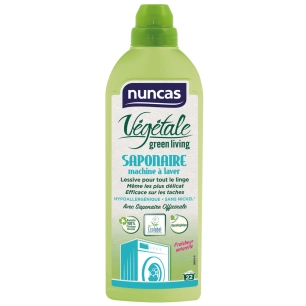 Lessive Liquide Végétale Saponaire Machine à Laver 1L - NUNCAS