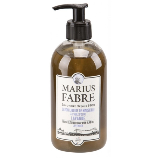 Savon de Marseille Liquide Flacon pompe 400ml Senteur Lavande - MARIUS FABRE