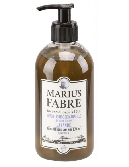Savon de Marseille Liquide Flacon pompe 400ml Senteur Lavande - MARIUS FABRE
