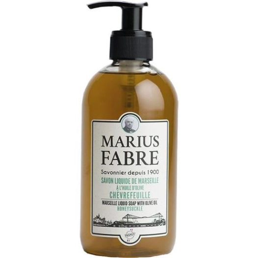Savon de Marseille Liquide Flacon Pompe 400ml Senteur Chèvrefeuille - MARIUS FABRE