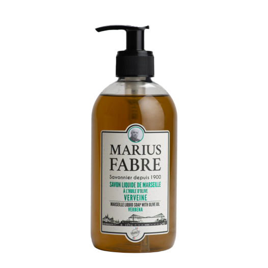 Savon de Marseille Liquide Flacon Pompe 400ml Senteur Verveine - MARIUS FABRE