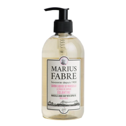 Savon de Marseille Liquide Flacon Pompe 400ml Senteur Eglantine - MARIUS FABRE