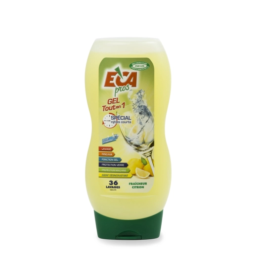 Gel Vaisselle Tout en 1 Spécial Cycle Court 720ml - ECA PROS