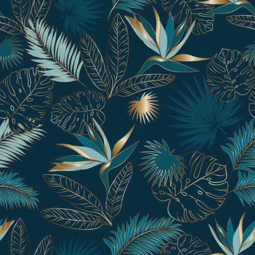 Nappe Polyester 140x240cm Vahina Paon sur Cintre - ACCESS DECO