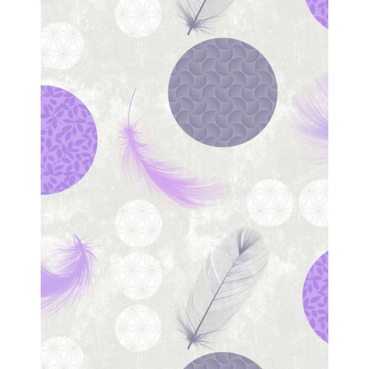 Toile Cirée Déco 140cmx20ml Duvet Parme - ACCESS DECO