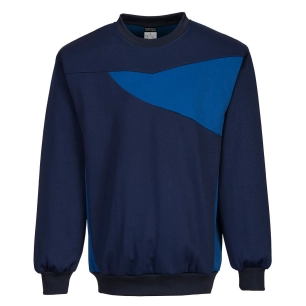 Sweat-shirt ras du cou PW2 couleur : Marine/Royal taille S - PORTWEST